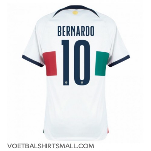 Portugal Bernardo Silva #10 Voetbalkleding Uitshirt WK 2022 Korte Mouwen